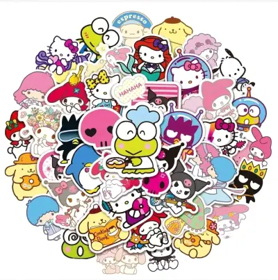 Set de Stickers de Personajes Animados - miniatura 1