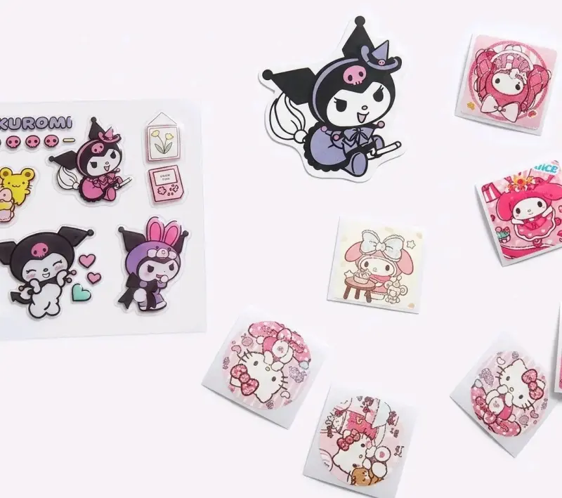 Set de Stickers de Personajes Animados - 2