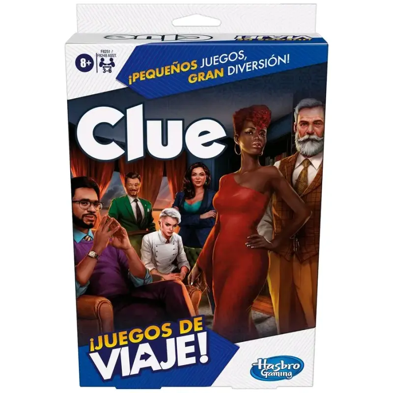 Juego de mesa Clue de viaje Hasbro - 1