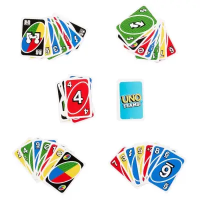 Juego de cartas UNO Teams de Mattel - miniatura 2