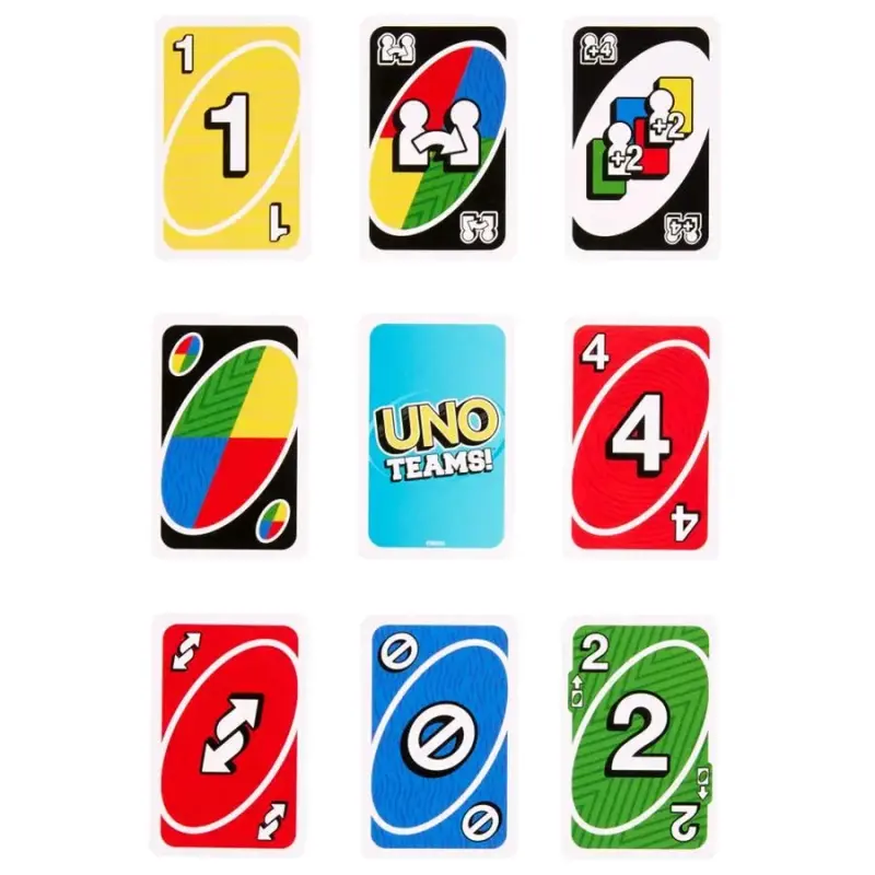 Juego de cartas UNO Teams de Mattel - 5