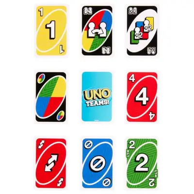 Juego de cartas UNO Teams de Mattel - miniatura 5