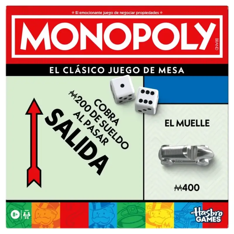 Juego de Mesa Monopoly Clásico Hasbro - 1