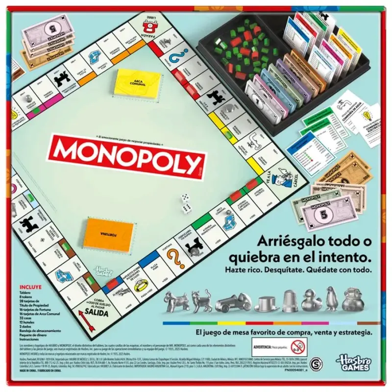 Juego de Mesa Monopoly Clásico Hasbro - 5