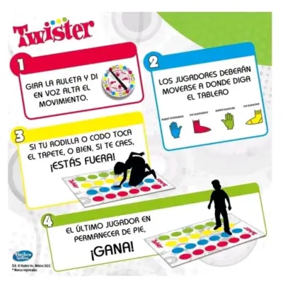 Juego de mesa Twister clásico de Hasbro - miniatura 2