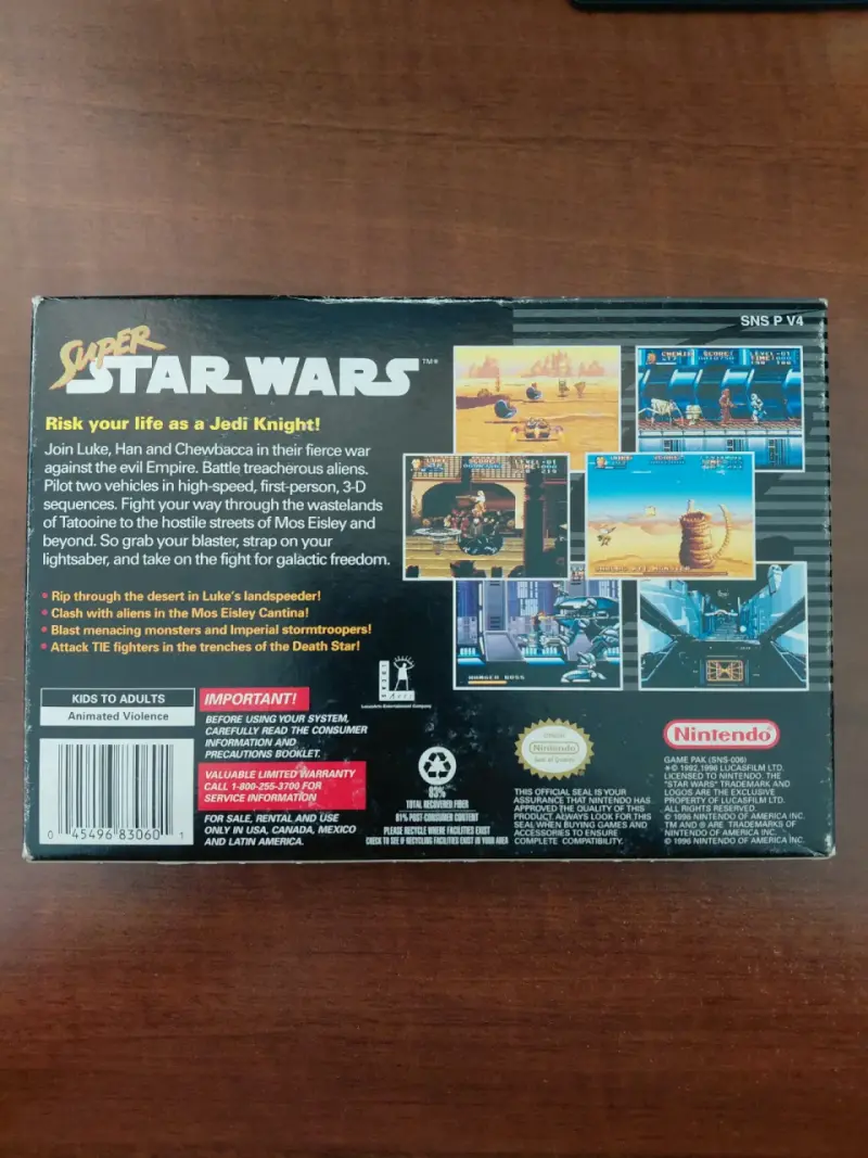 Juego Super Star Wars para Super Nintendo con caja original - 5