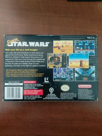 Juego Super Star Wars para Super Nintendo con caja original - miniatura 5