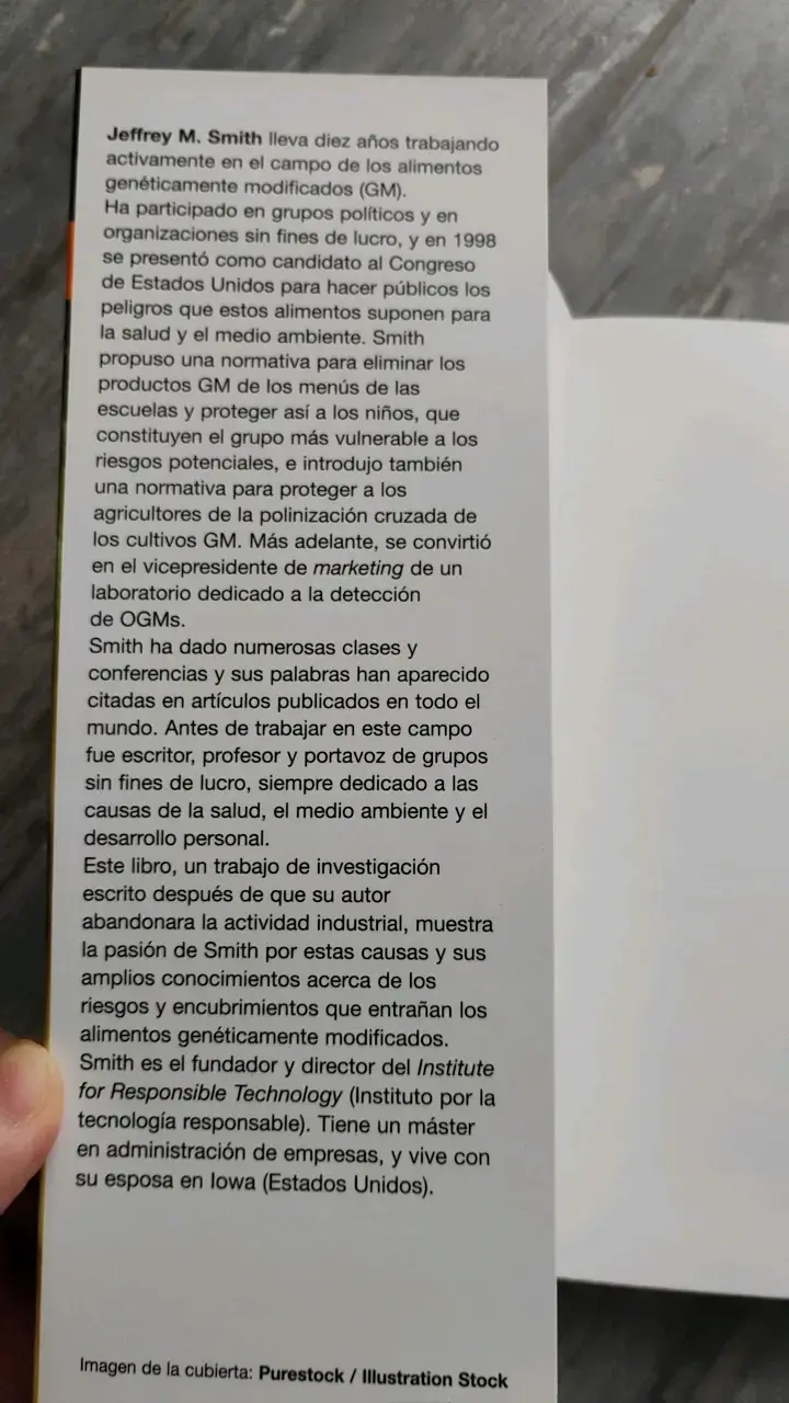 Libro 'Semillas Peligrosas' de Jeffrey M. Smith - 3
