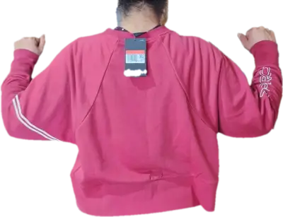 Polerón deportivo Nike pro rosa para mujer - miniatura 1