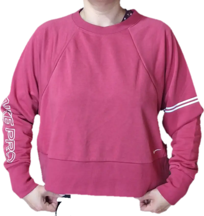 Polerón deportivo Nike pro rosa para mujer - 2