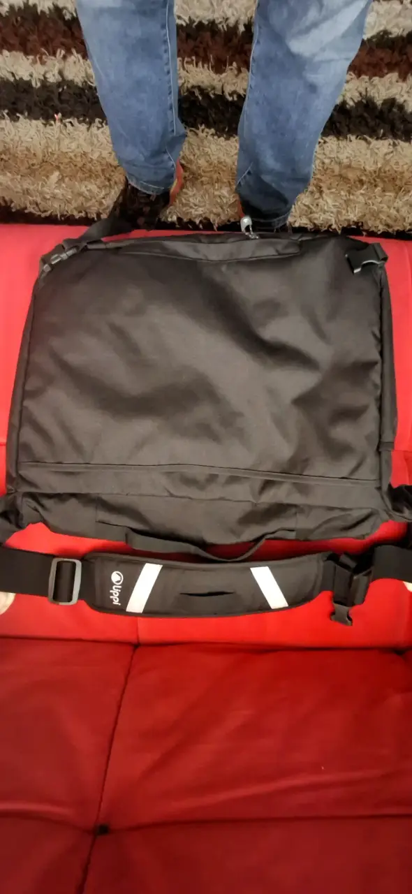 Bolso bandolero negro lipp! con correas ajustables - 2