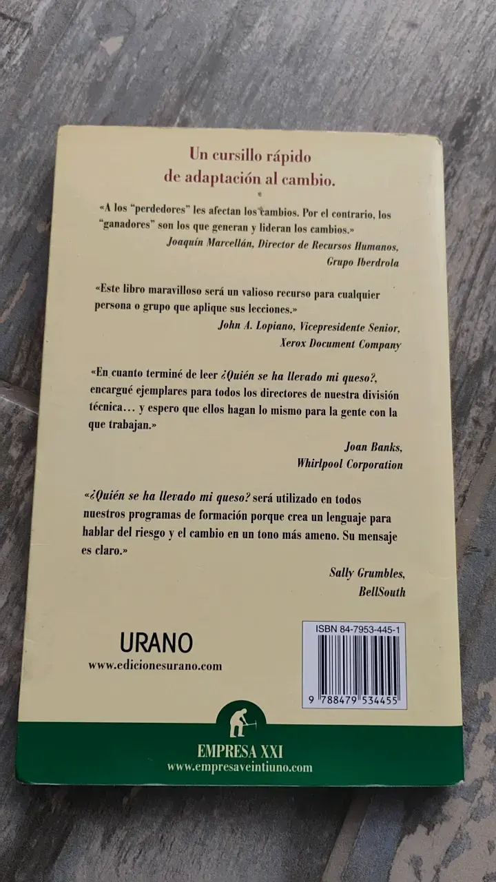 Libro '¿Quién se ha llevado mi queso?' de Spencer - 2