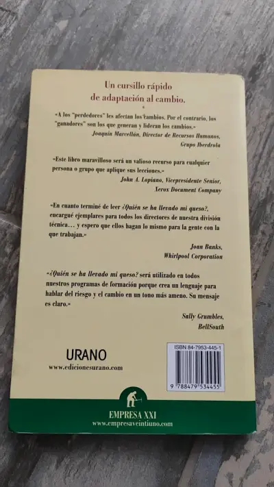 Libro '¿Quién se ha llevado mi queso?' de Spencer - miniatura 2