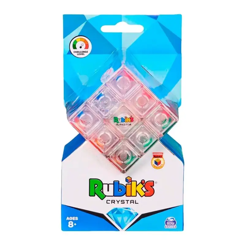 Cubo Rubik's Crystal transparente para niños - 1