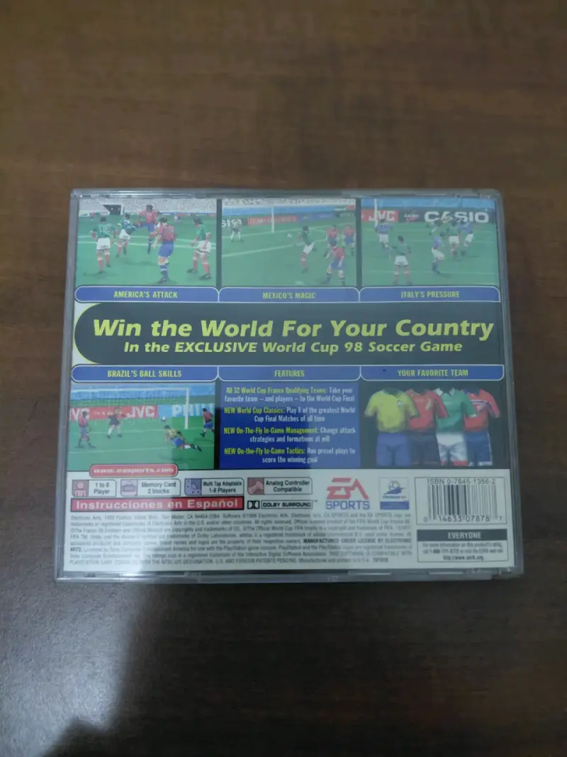 Juego World Cup 98 para PlayStation - 3