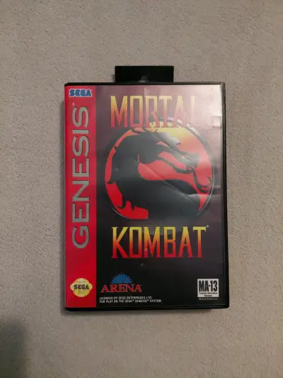 Juego Mortal Kombat para Sega Genesis con manual - miniatura 1