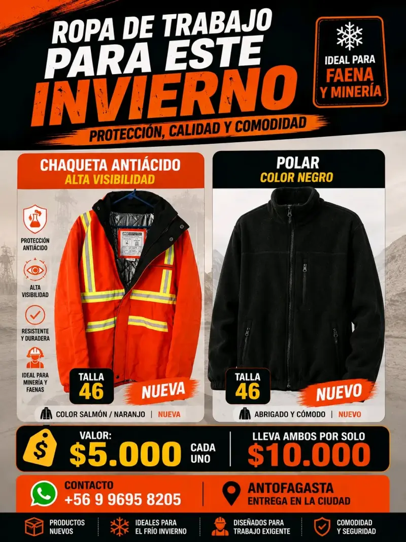 Chaqueta Anticácido Alta Visibilidad Talla 46 - 1