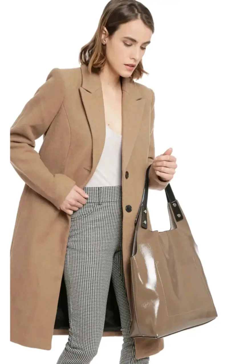 Bolso de mano marrón elegante y espacioso - 1