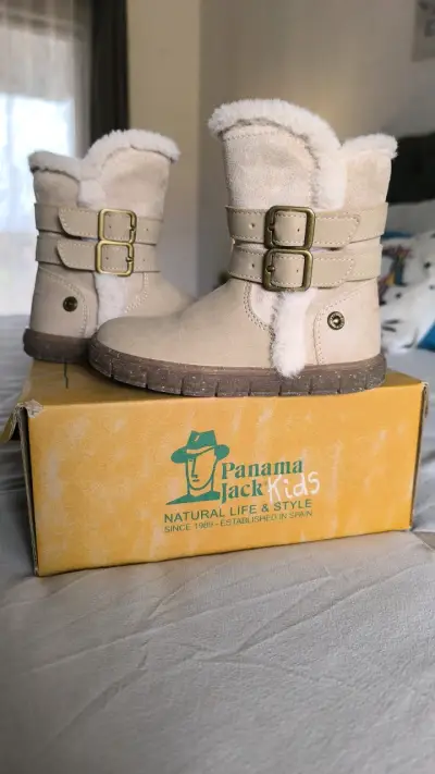 Botas de invierno para niña Panama Jack Kids beige - miniatura 1