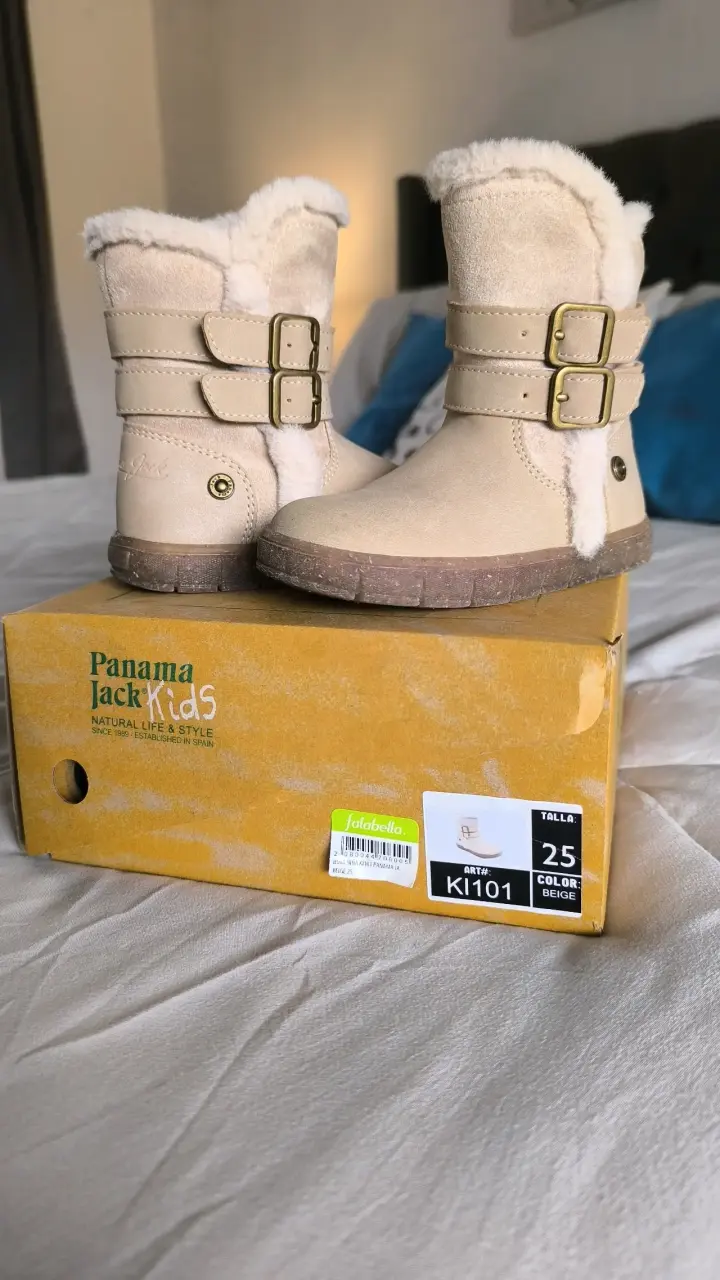 Botas de invierno para niña Panama Jack Kids beige - 3