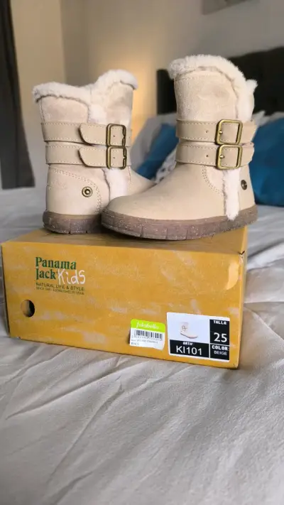 Botas de invierno para niña Panama Jack Kids beige - miniatura 3