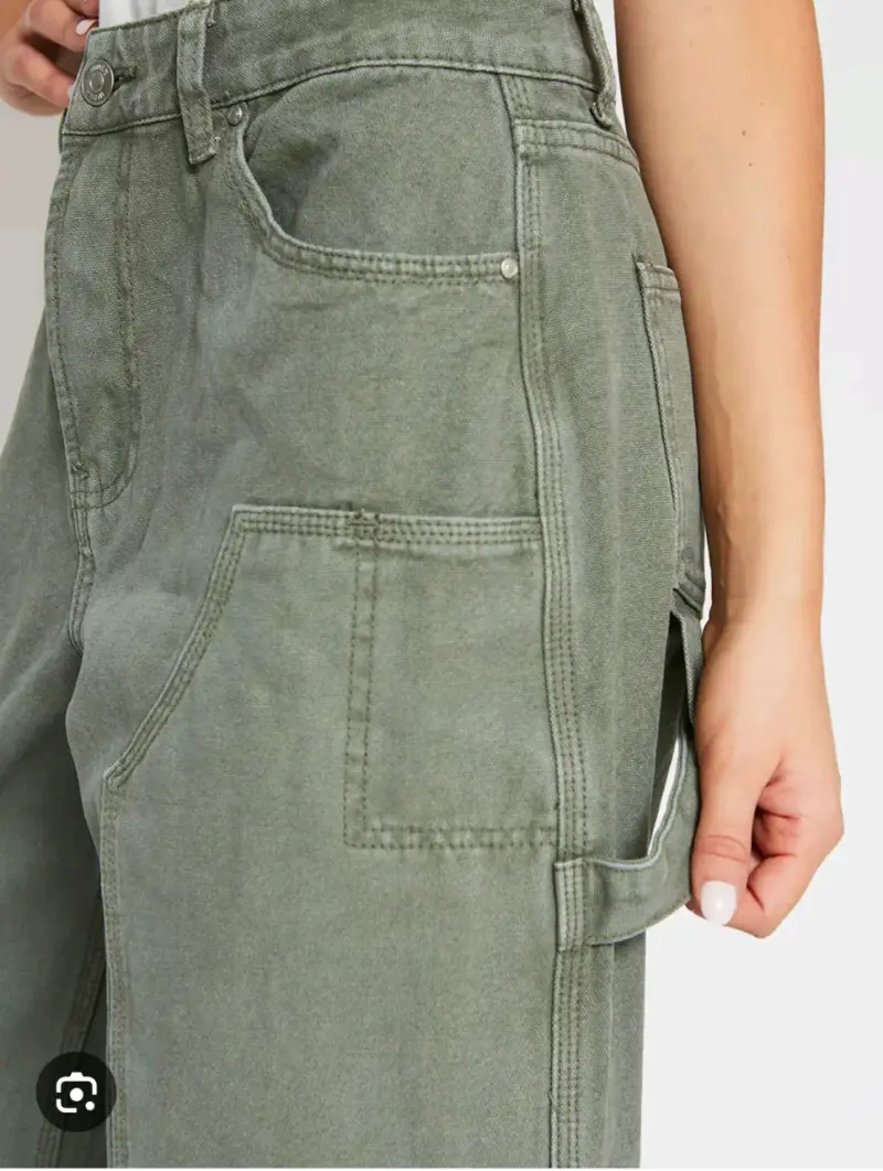 Pantalones cargo verdes para mujer - 3