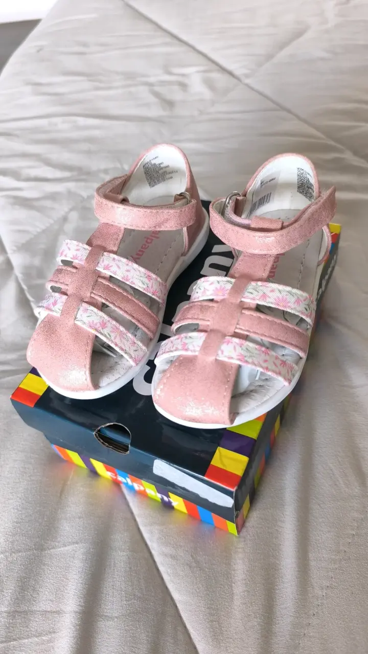Sandalias rosadas para niña Calpany Hawai - 1