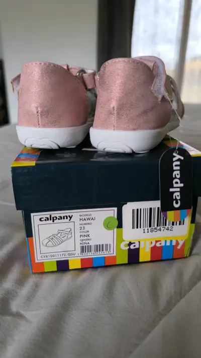Sandalias rosadas para niña Calpany Hawai - miniatura 2