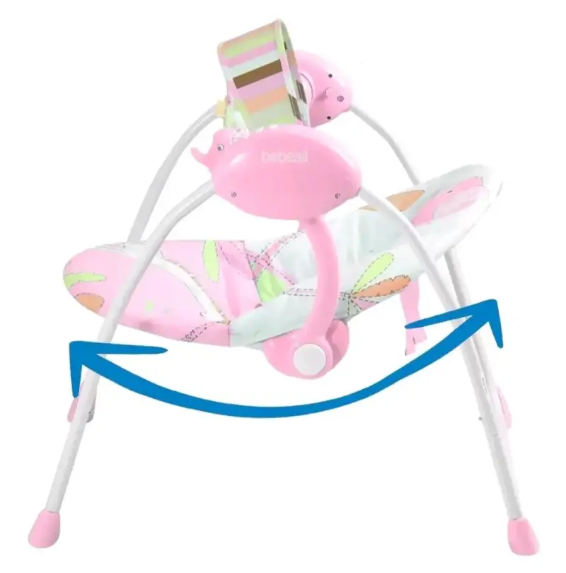 Silla Mecedora Bebesit Rosa para Bebé - 2