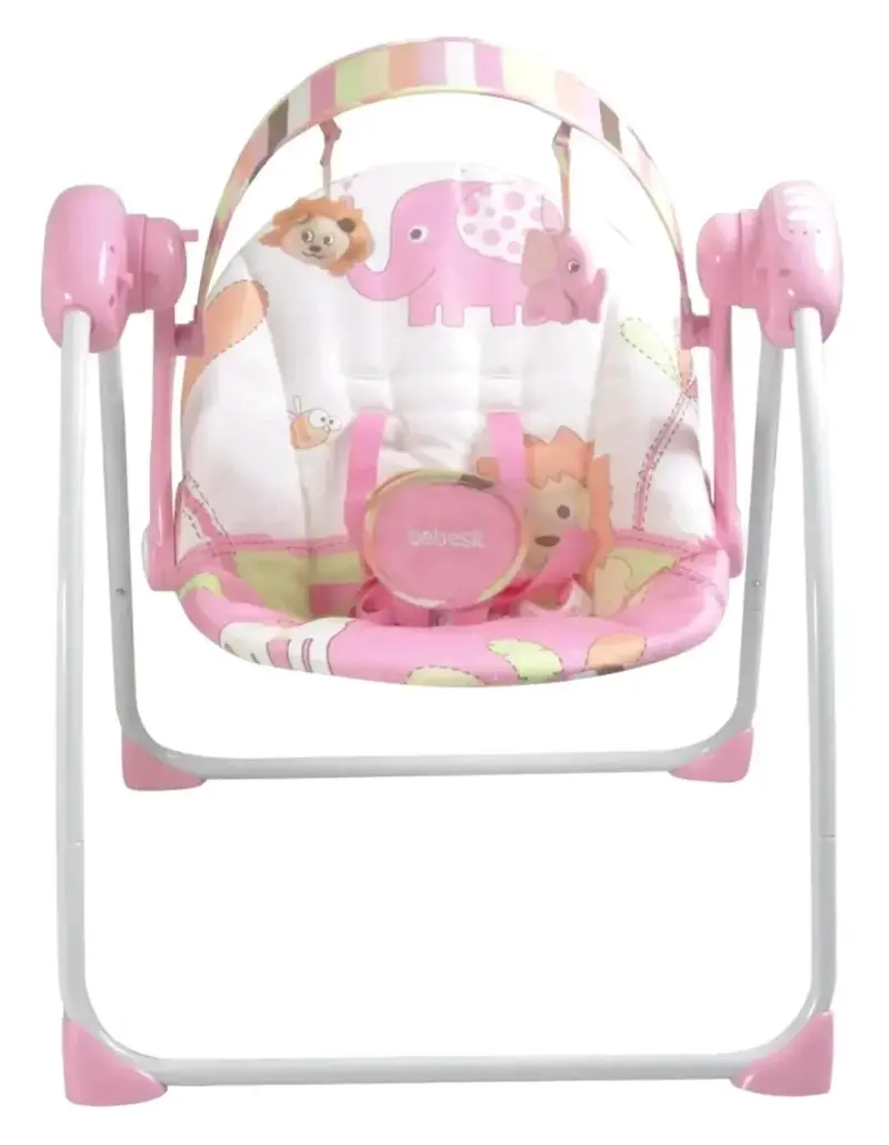 Silla Mecedora Bebesit Rosa para Bebé - 4