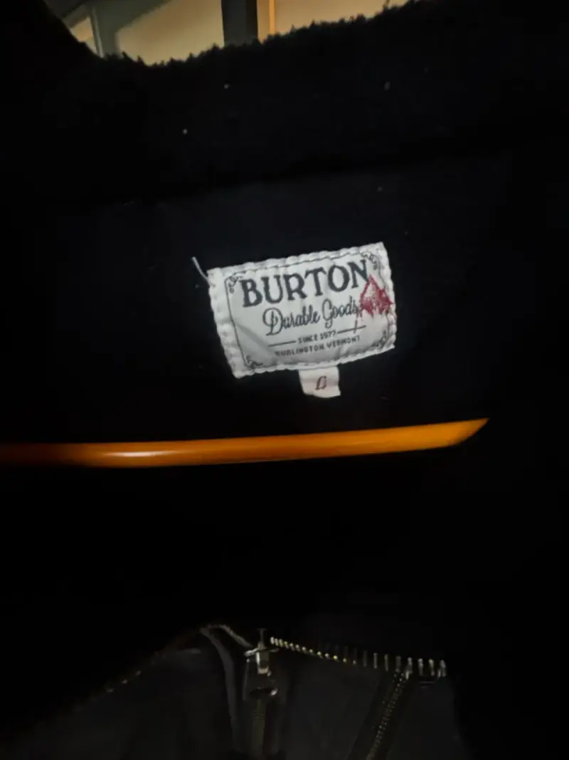 Chaqueta negra Burton con cierre unisex - 2