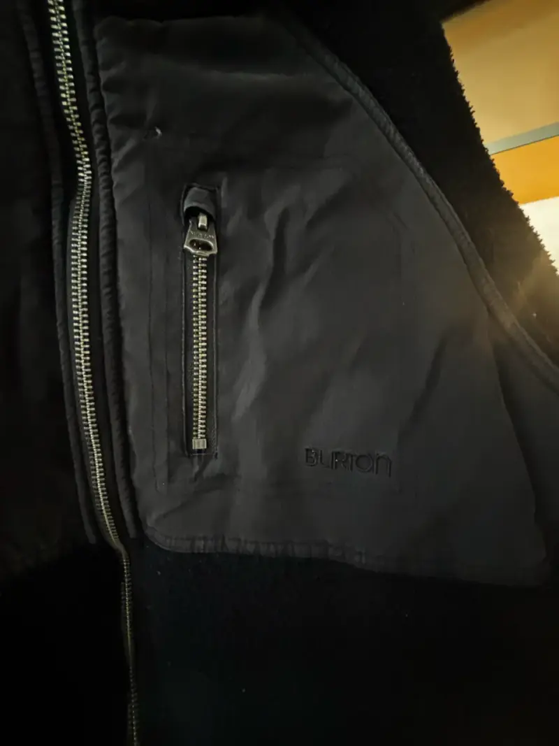Chaqueta negra Burton con cierre unisex - 3