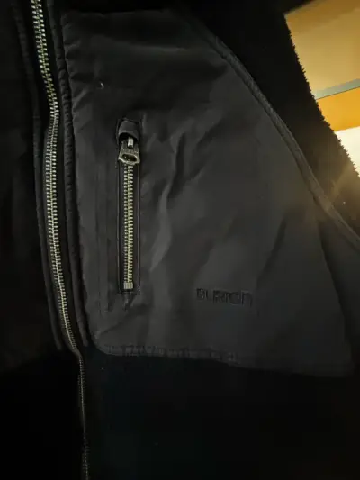Chaqueta negra Burton con cierre unisex - miniatura 3