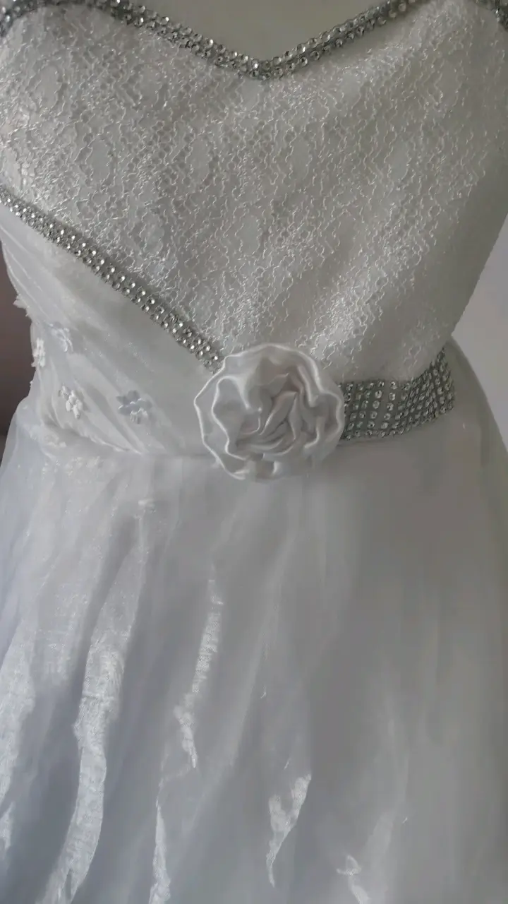 Vestido de fiesta niña Blanco - 2
