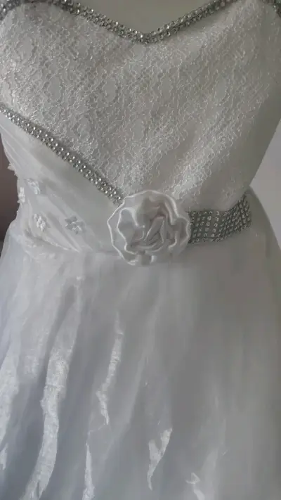 Vestido de fiesta niña  Blanco - miniatura 2