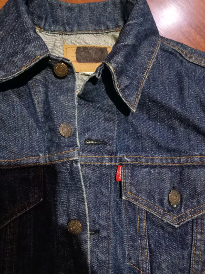 Chaqueta Levis originalde mezclilla azul talla s-m - 3