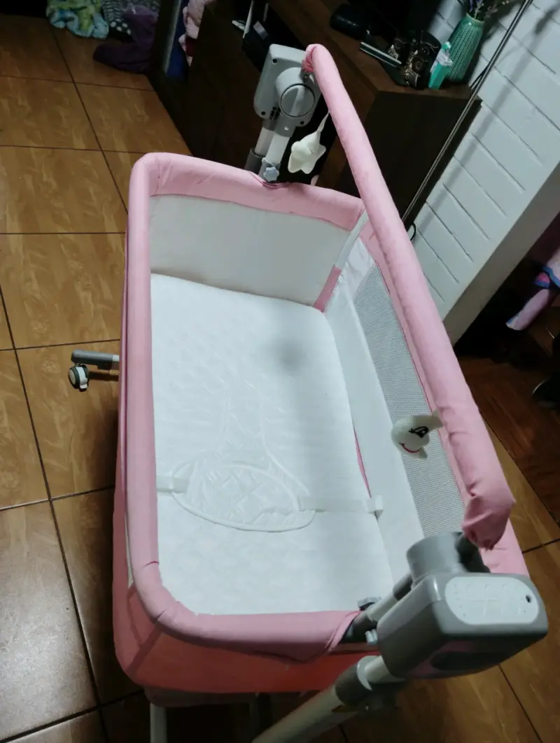 Cuna colecho rosa para bebé LuBabycas - 4