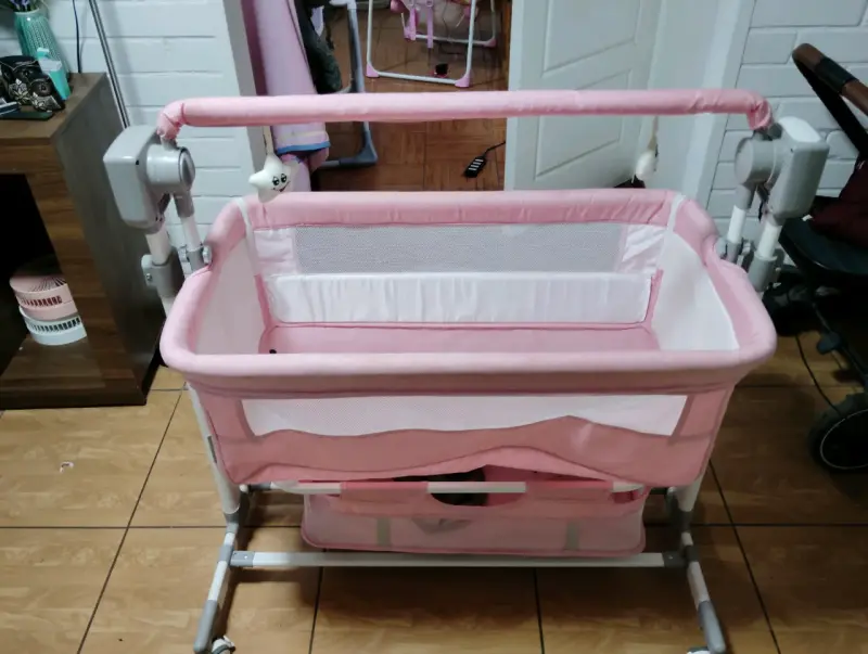 Cuna colecho rosa para bebé LuBabycas - 5