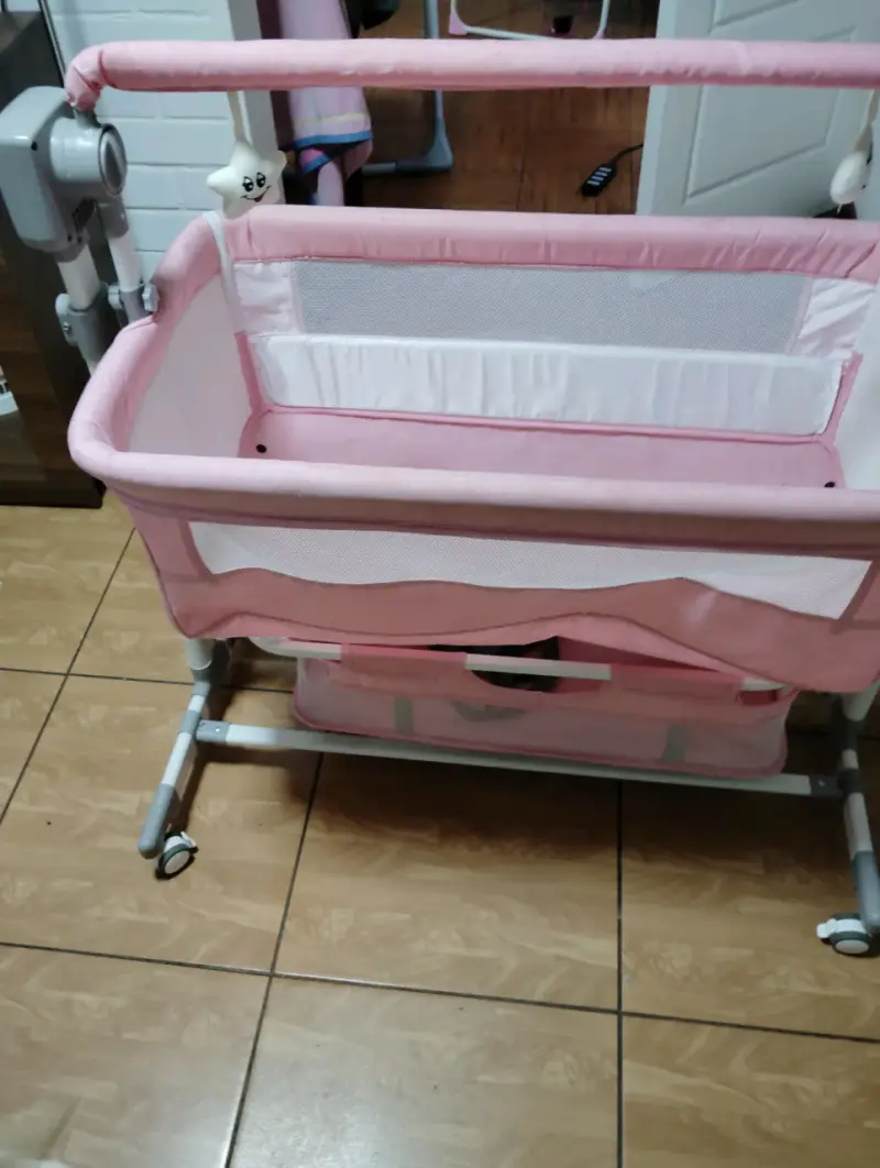 Cuna colecho rosa para bebé LuBabycas - 6
