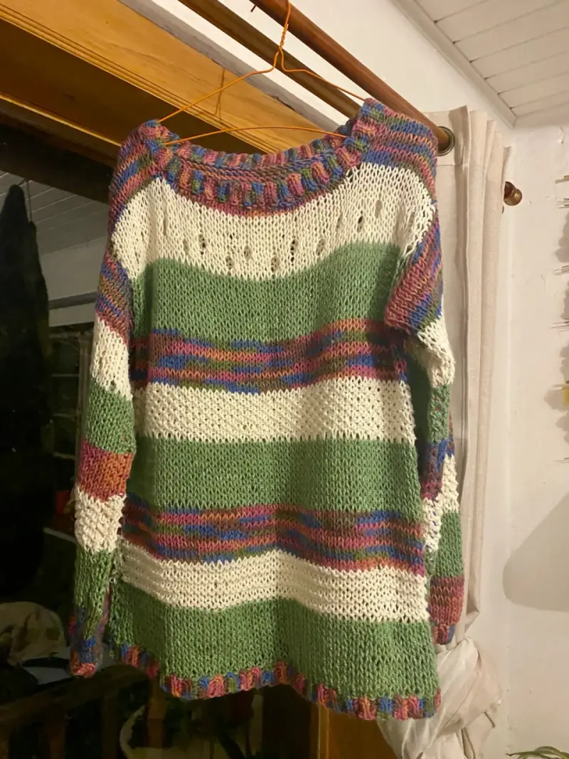 Suéter tejido a mano nuevo, diseño exclusivo. - 2