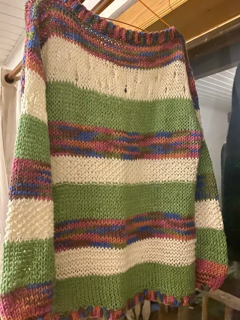 Suéter tejido a mano nuevo, diseño exclusivo. - 4