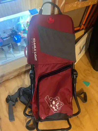 Mochila porta bebé Kohla Light roja - miniatura 1