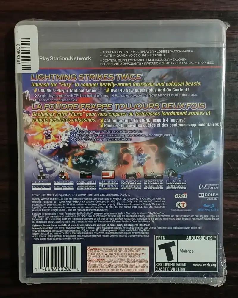 Juego PS3 Dynasty Warriors Strikeforce - 2