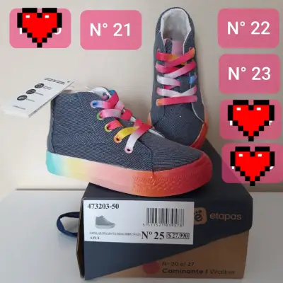Zapatillas de lona para niños con diseño colorido - miniatura 1