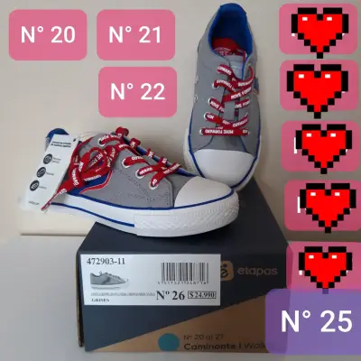 Zapatillas de lona para niños con diseño colorido - miniatura 3