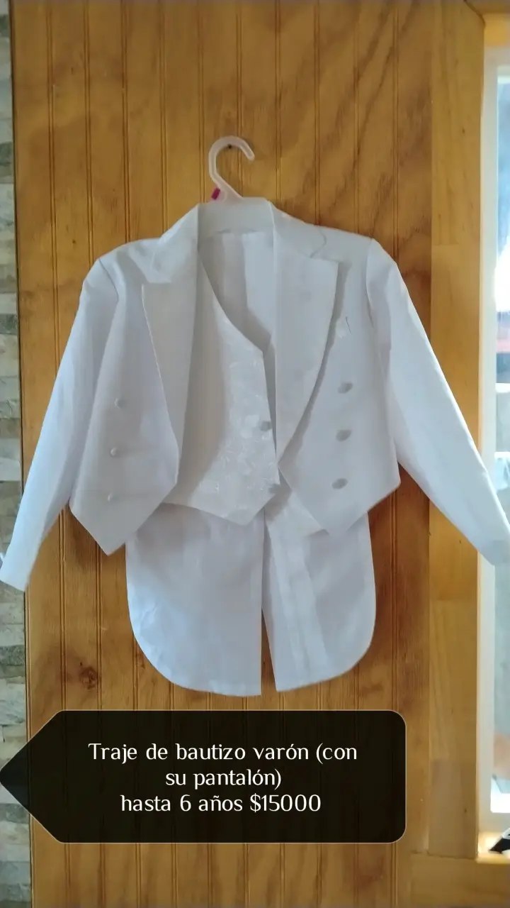 Vestido y/o traje blanco de bautizo - 2