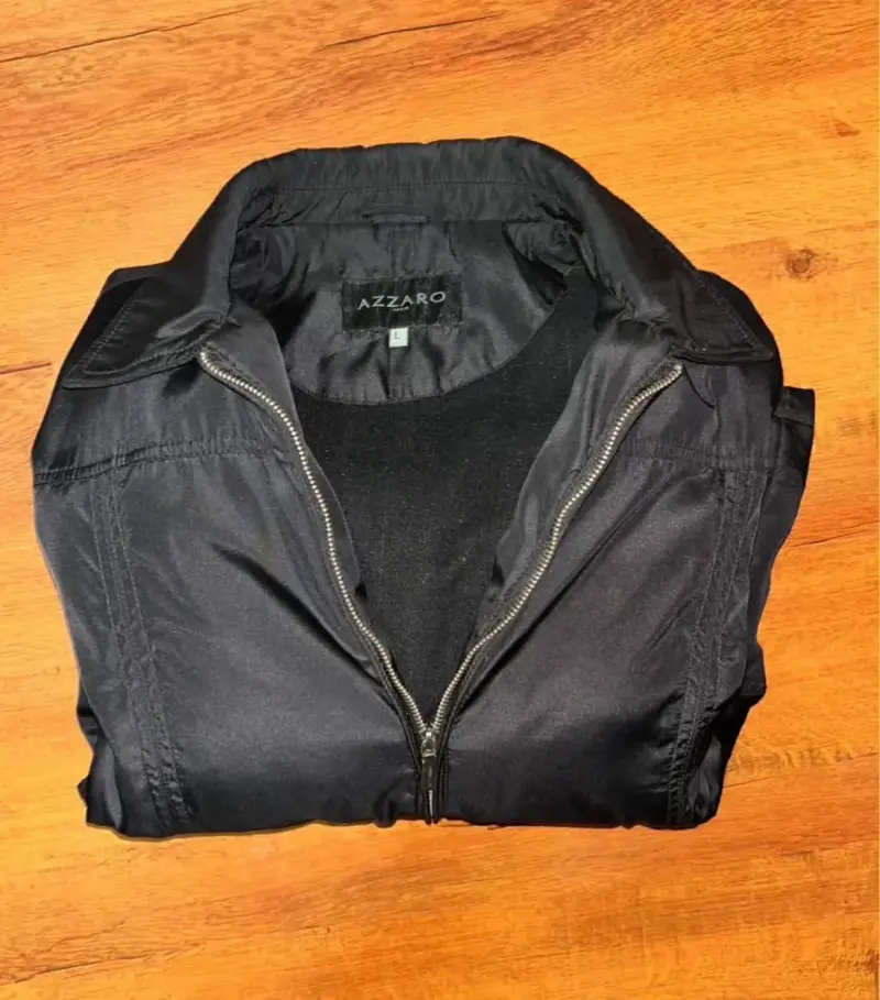 Chaqueta negra Azzaro para hombre talla L - 2