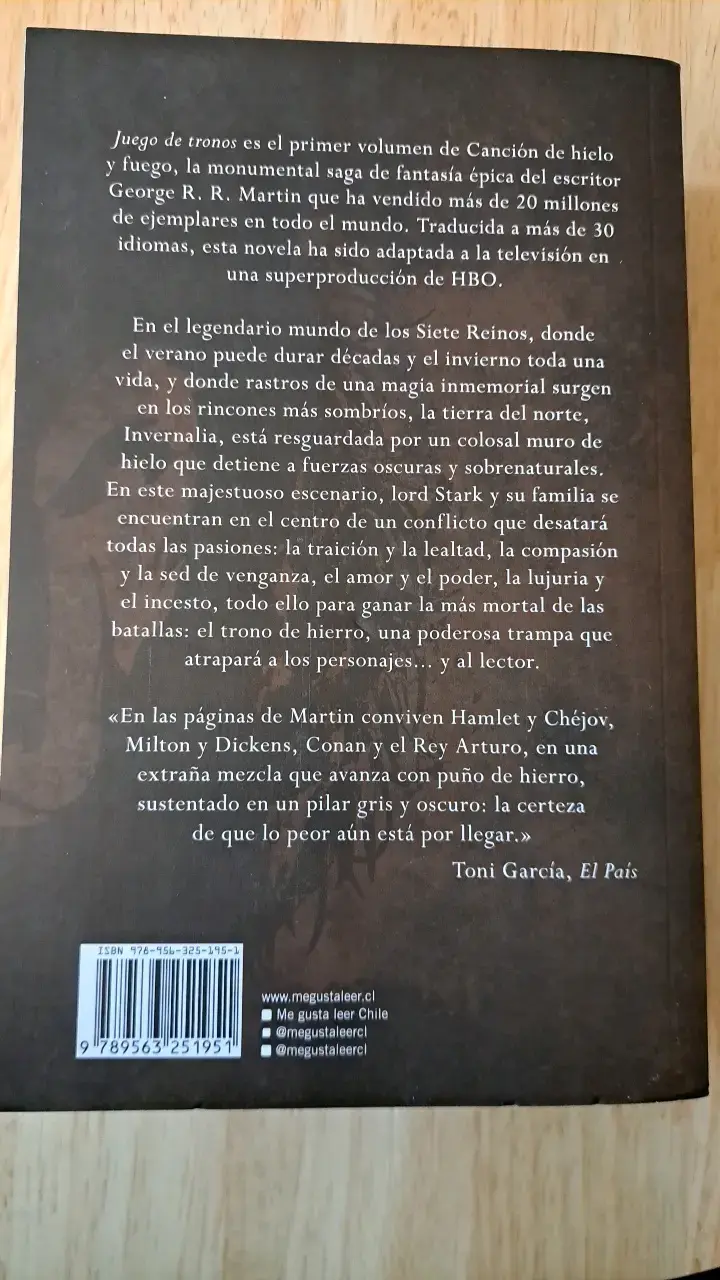 Libro Juego de Tronos de George R.R. Martin - 2