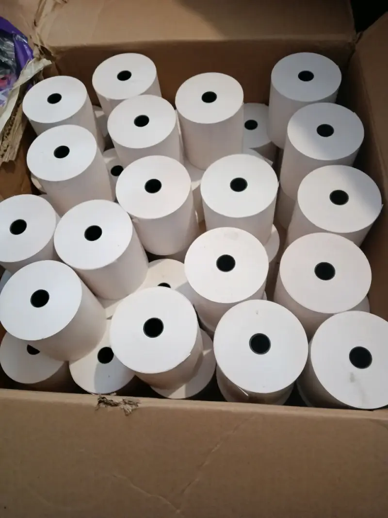 Caja de rollos de papel térmico 79x80x13 - 1