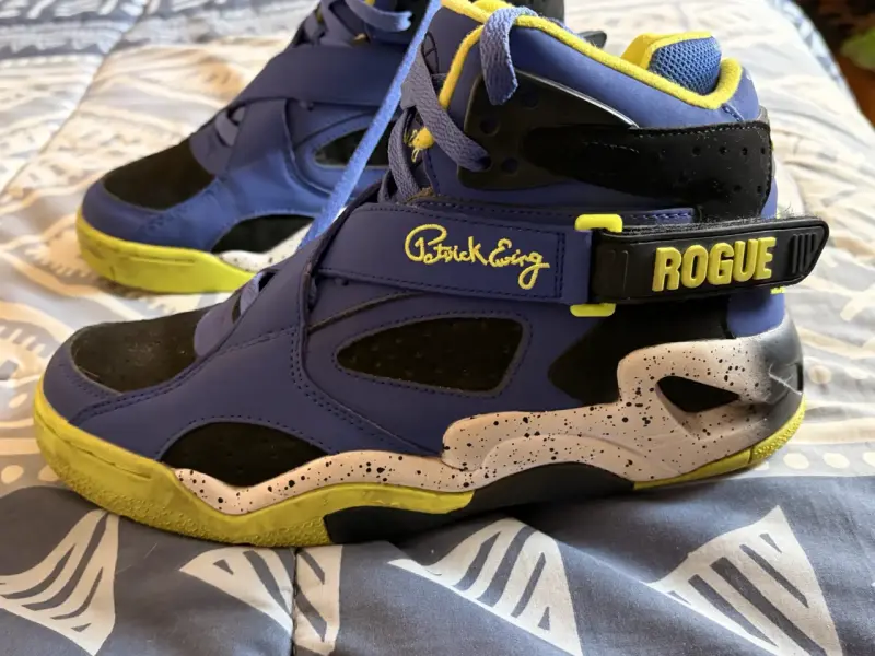 Zapatillas deportivas Patrick Ewing Rogue azul y amarillo - 3